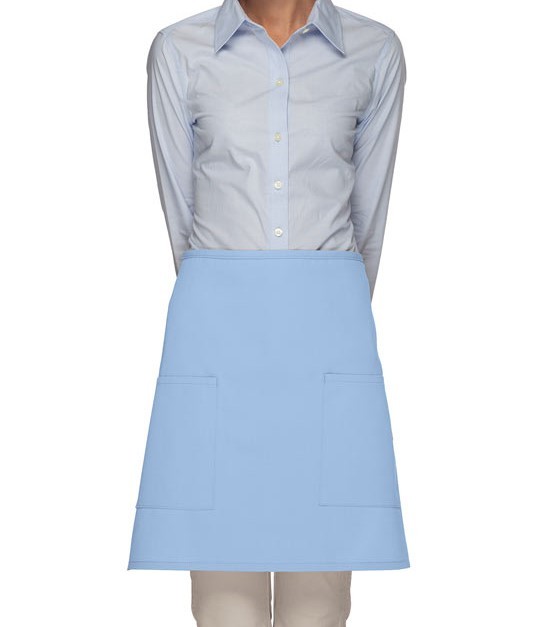 Adult Light Blue Mid Length Waist Aprons